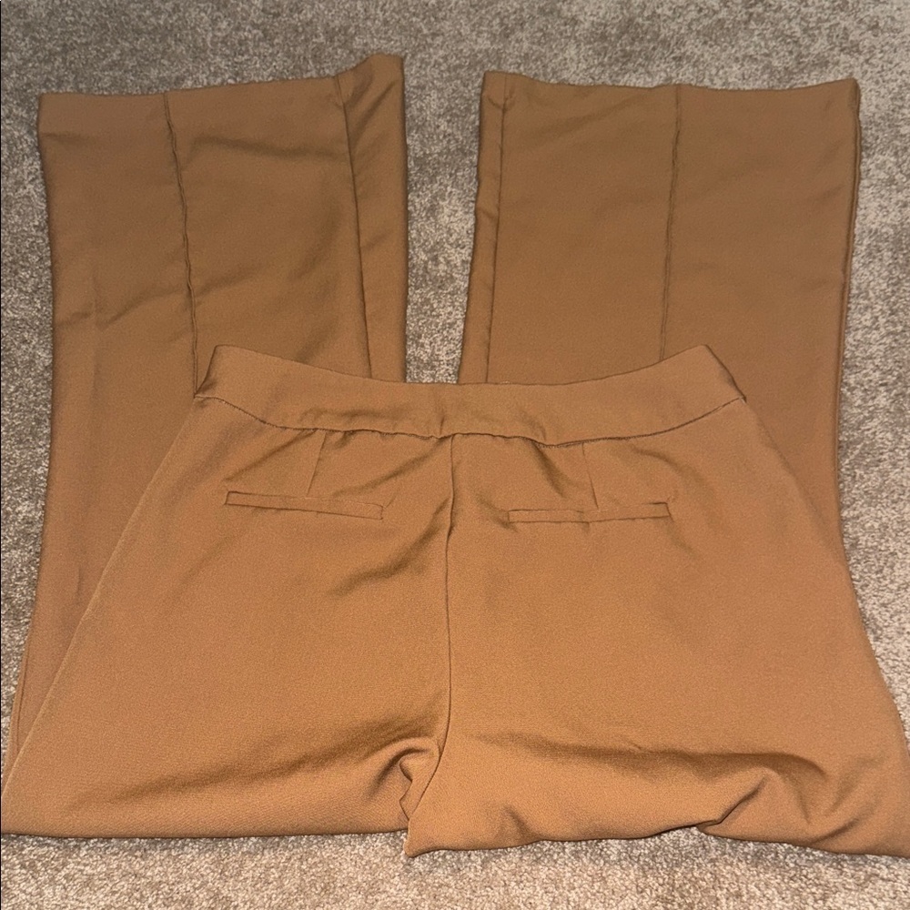 RACHEL Rachel Roy Women’s Tan Wide Leg Dress Pants - 12. T - Picture 5 of 7